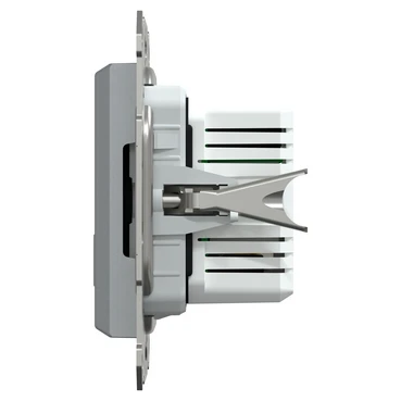 USB-розетка тип A+C 21 Вт сталь