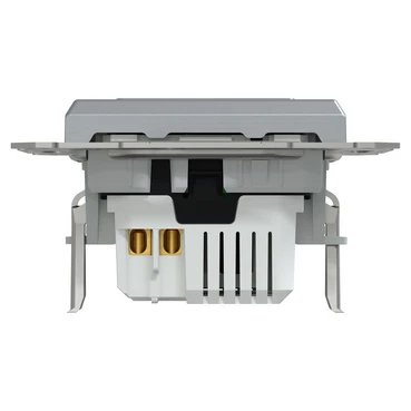 USB-розетка тип A+C 21 Вт сталь