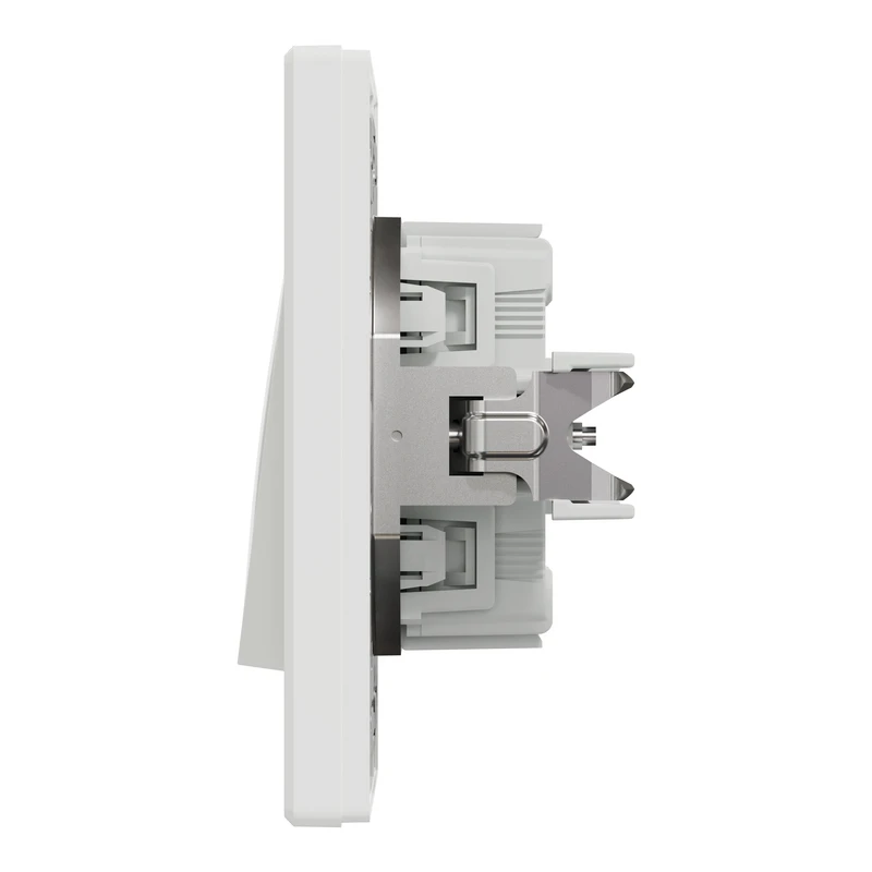 ВИМИКАЧ ДВОКЛАВ САМОЗАЖ БІЛИЙ ASFORA