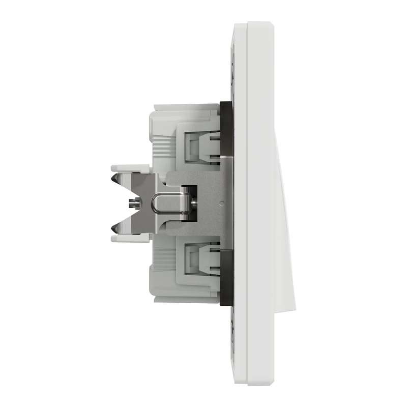 ВИМИКАЧ ДВОКЛАВ САМОЗАЖ БІЛИЙ ASFORA