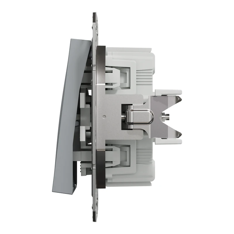 ВИМИКАЧ ДВОКЛАВ САМОЗАЖ ASFORA СТАЛЬ