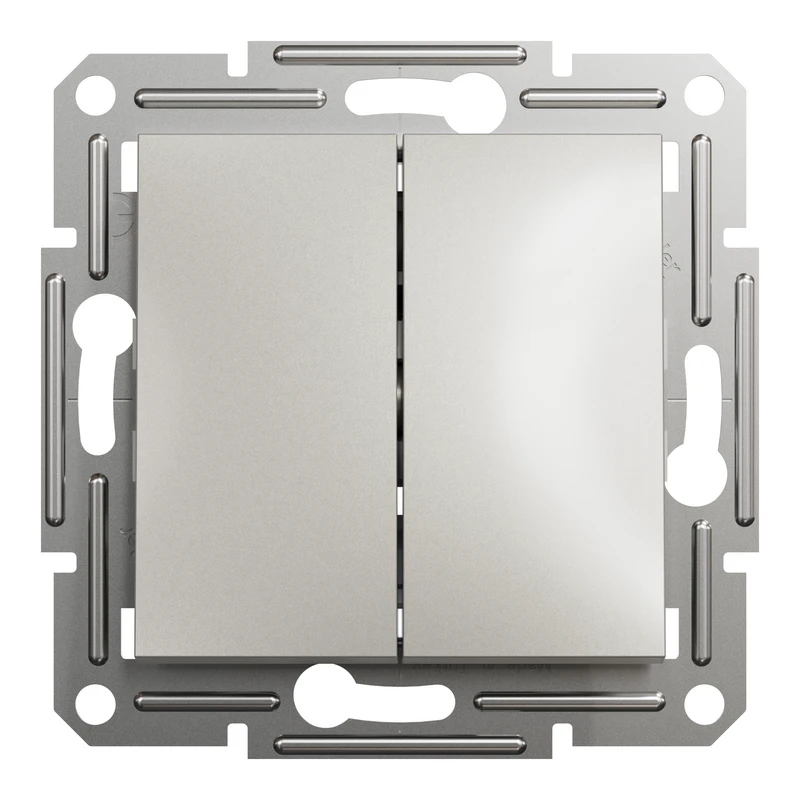 ВИМИКАЧ ДВОКЛАВ САМОЗАЖ ASFORA БРОНЗА