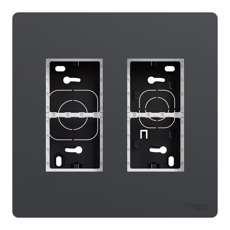 Блок unica system+ відкр.вст. 2х2 антрац