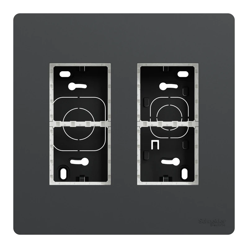 Блок unica system+ відкр.вст. 2х2 антрац