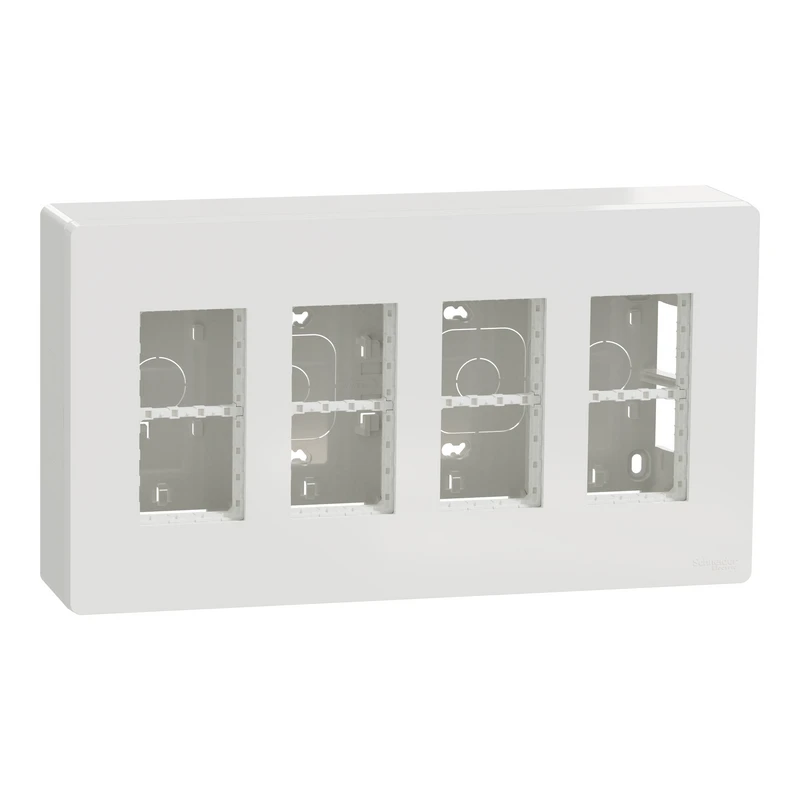 Блок unica system+ відкр.вст. 4х2 білий