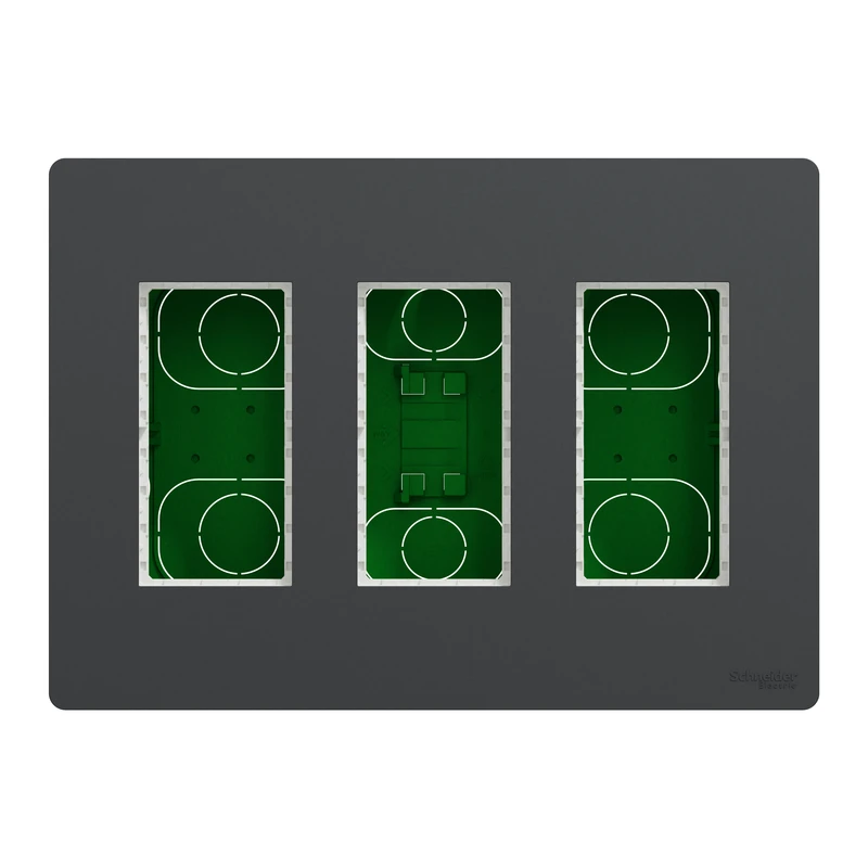 Блок unica system+ прих.вст. 3х2 антрац.