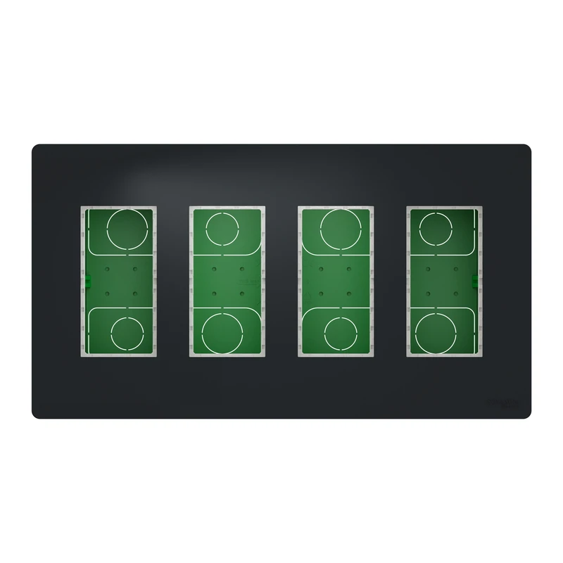 Блок unica system+ прих.вст. 4х2 антрац.