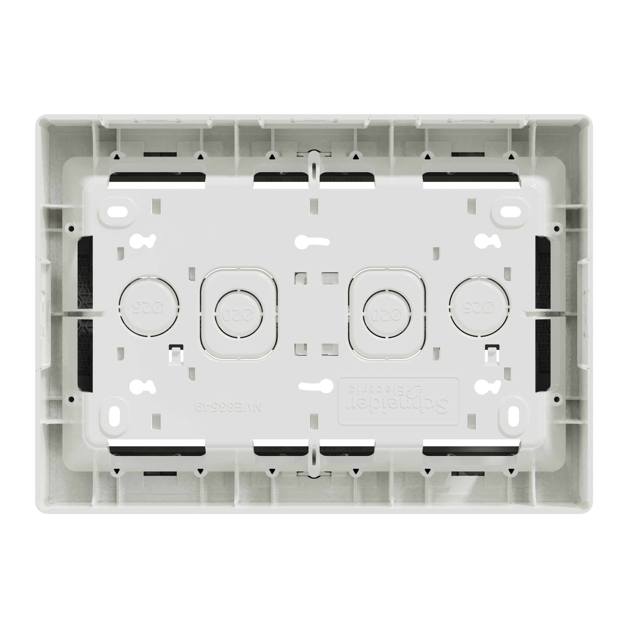 NU121020 Блок unica system+ відкр.вст 2х5 антиб.