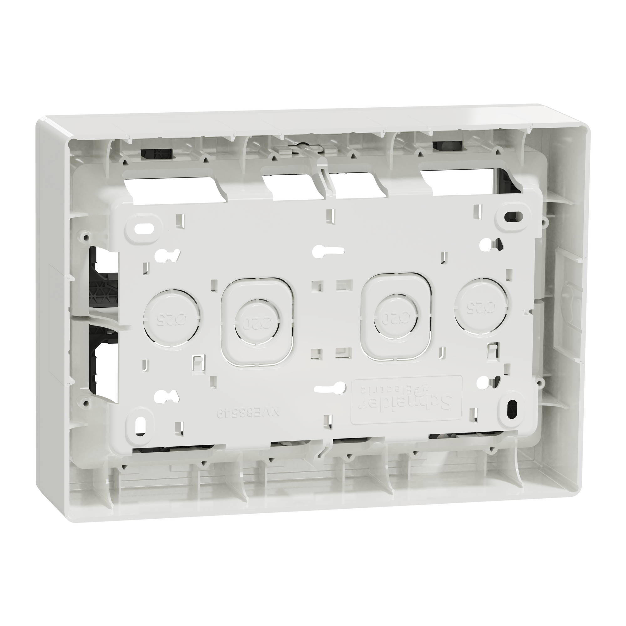 NU121020 Блок unica system+ відкр.вст 2х5 антиб.
