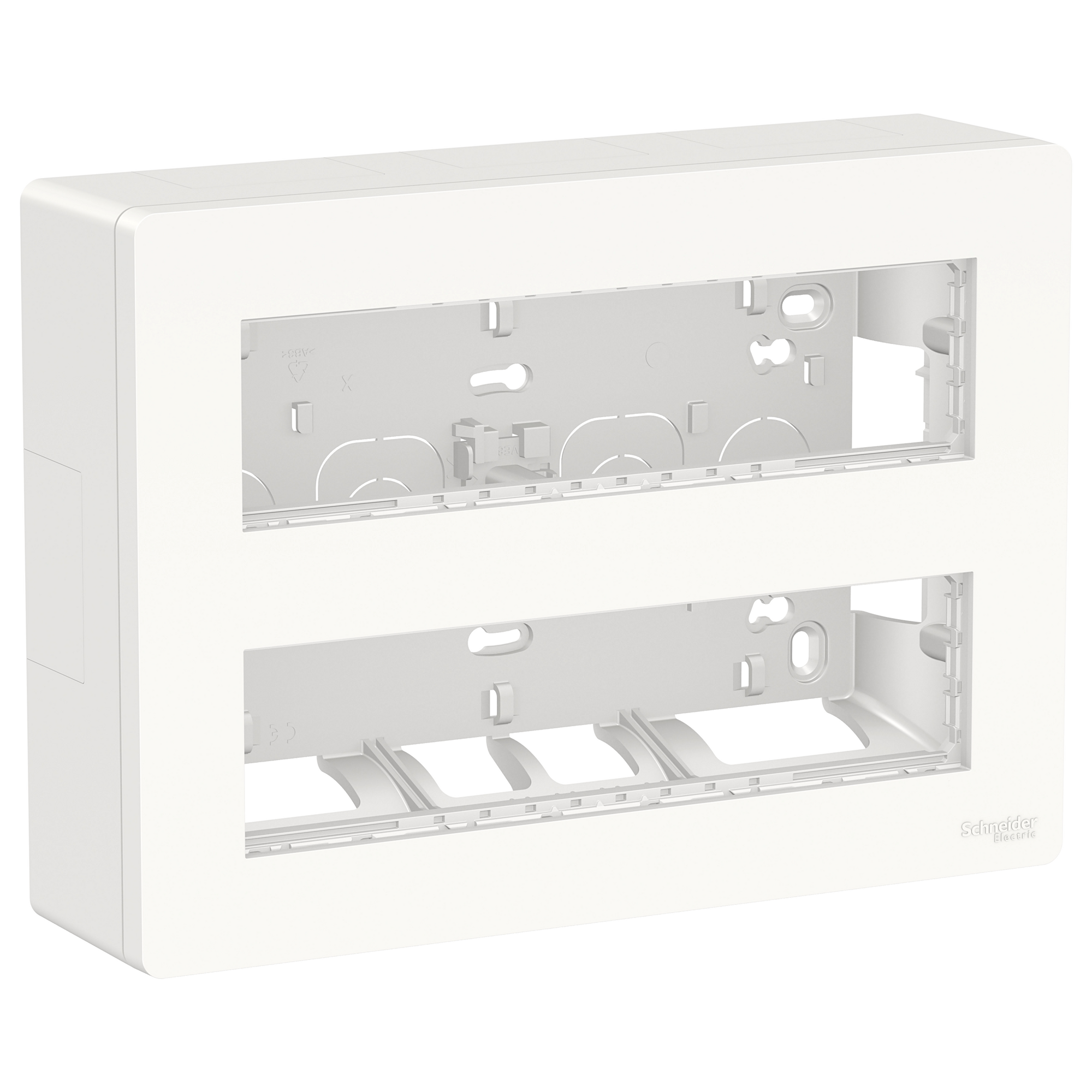 NU121820 Блок unica system+ відкр.вст. 2х4 антиб.