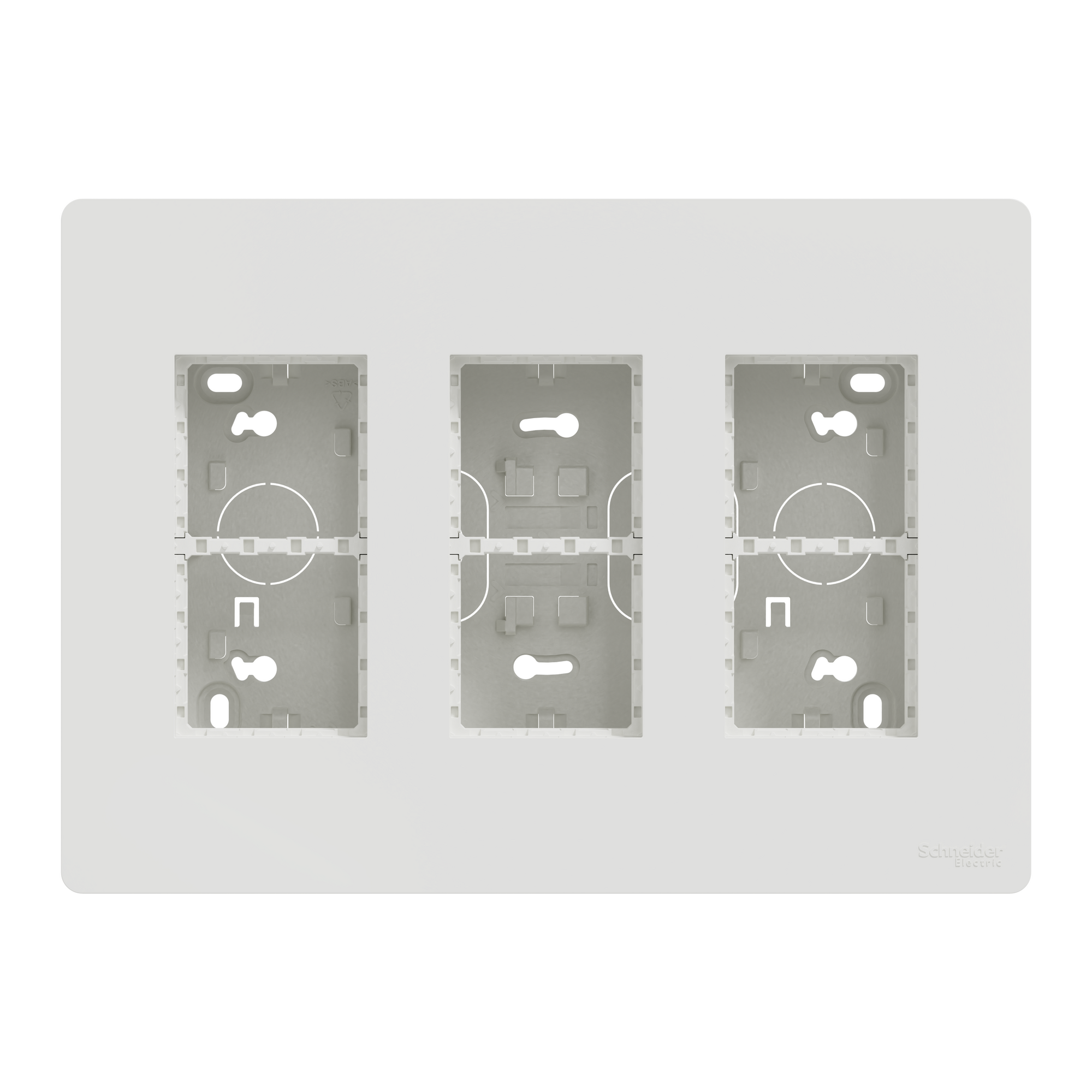 NU123418 Блок unica system+ відкрт.вст. 3х2 білий