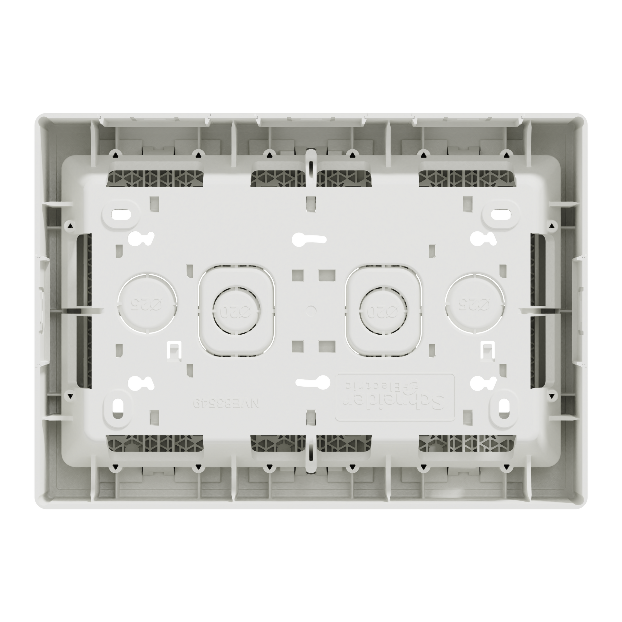 NU123418 Блок unica system+ відкрт.вст. 3х2 білий