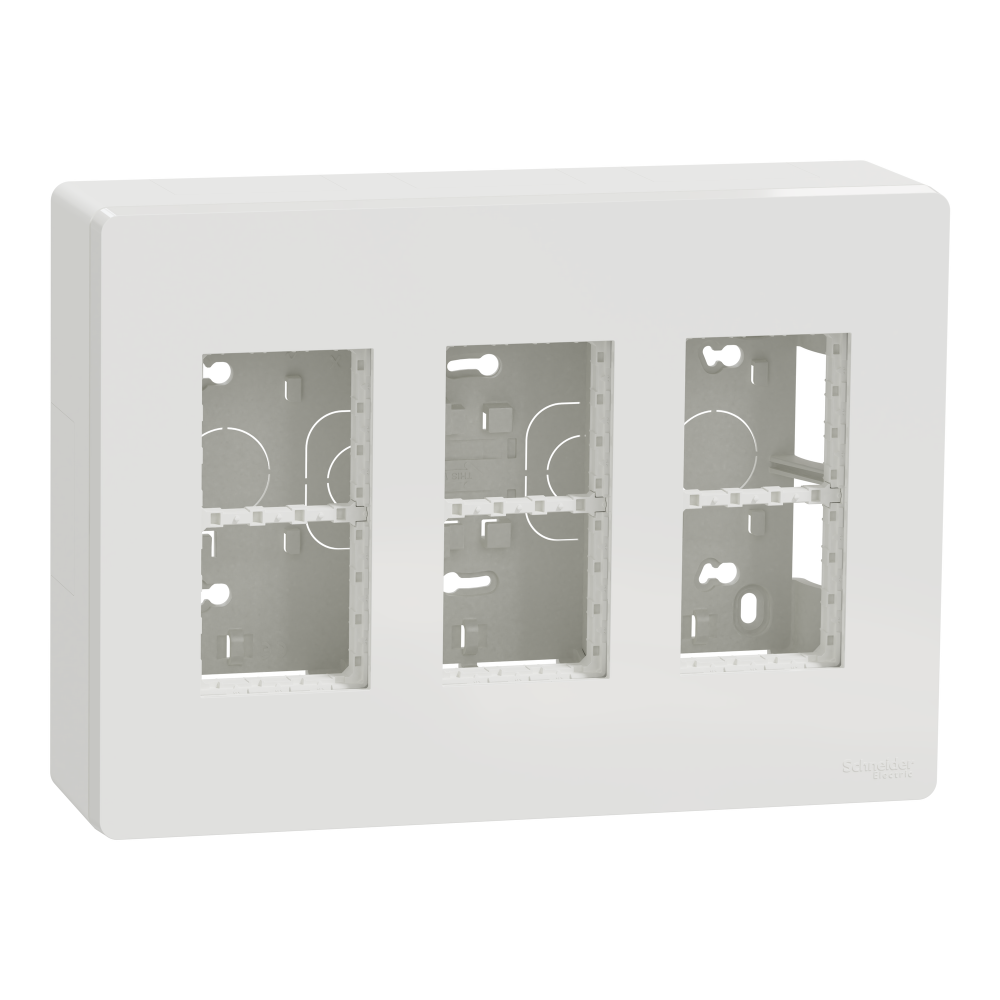 NU123418 Блок unica system+ відкрт.вст. 3х2 білий