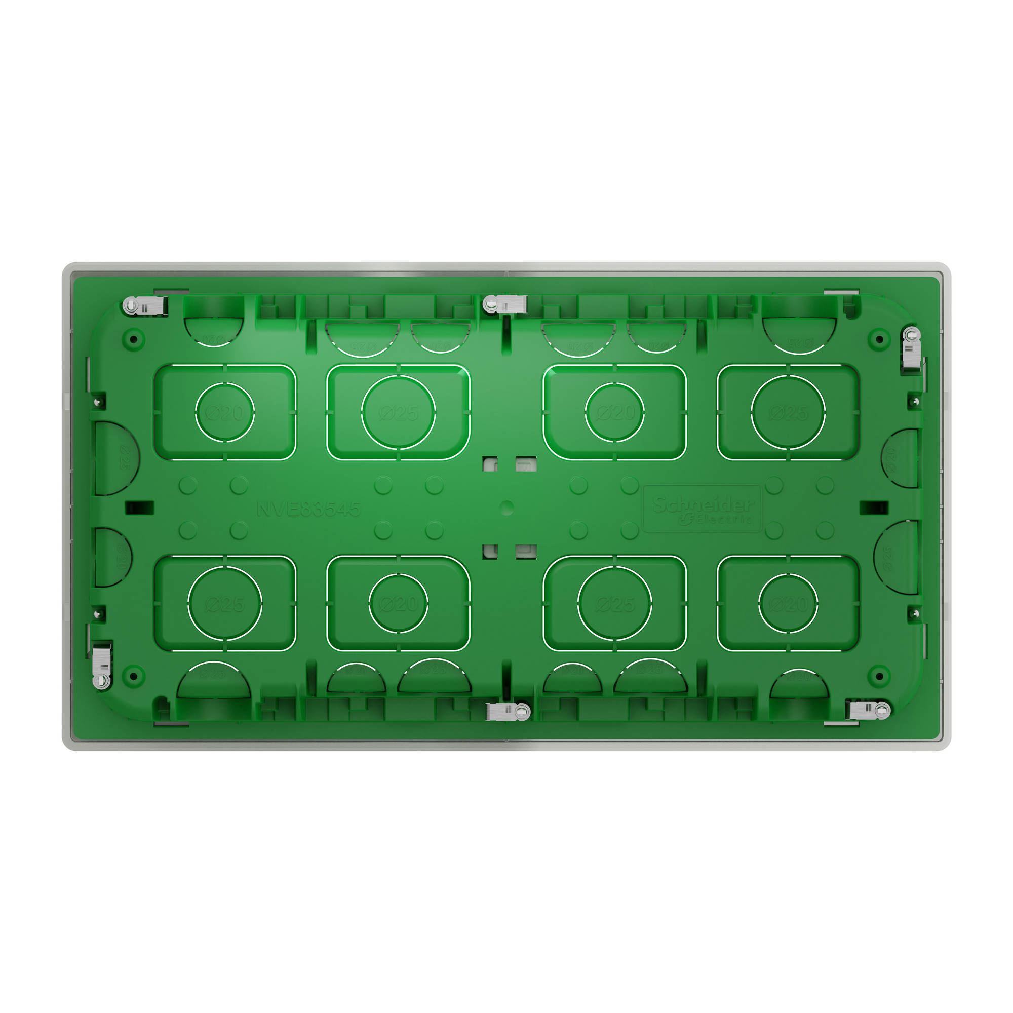 NU171020 Блок unica system+ прих.вст. 2х5 антиб.