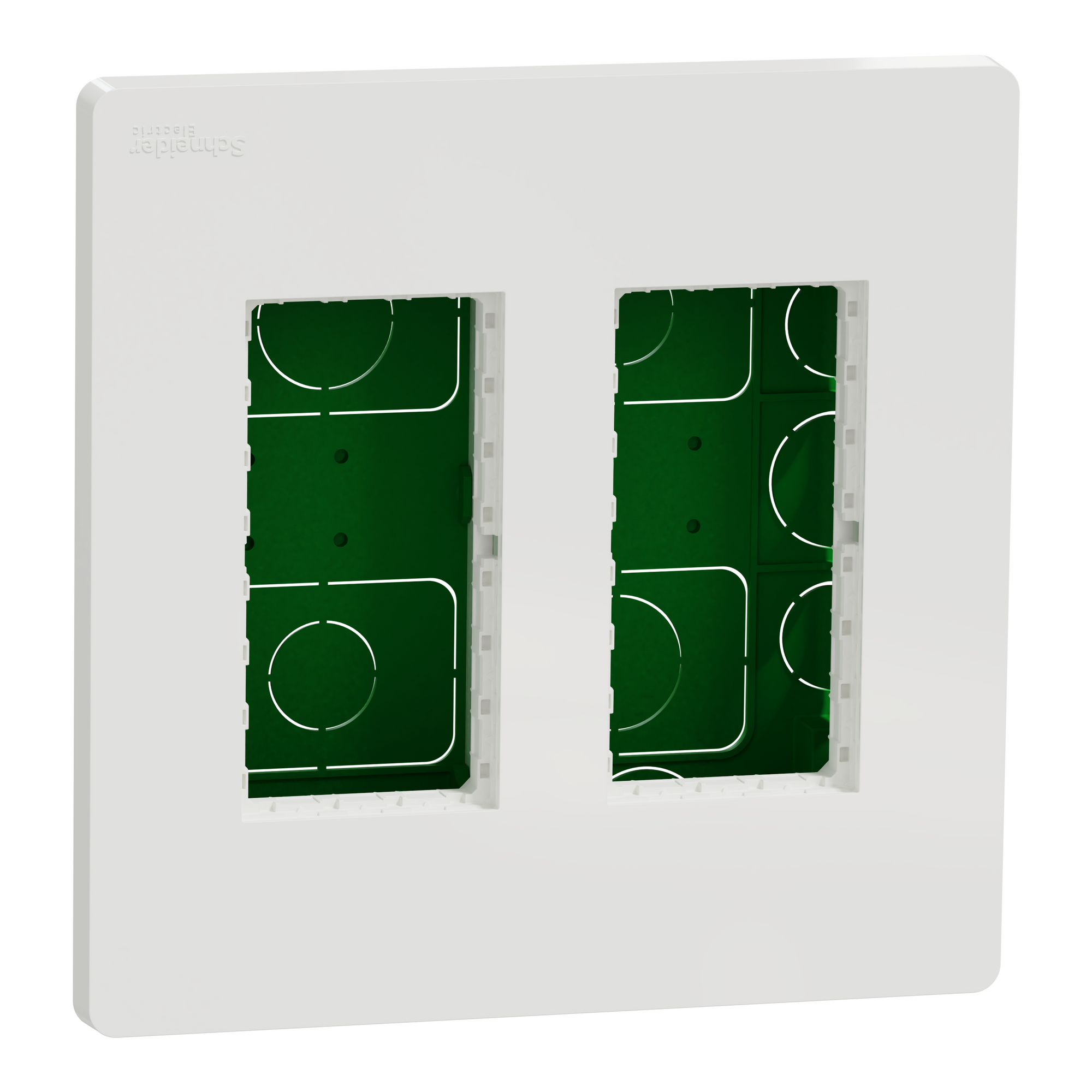 NU172418 Блок unica system+ прих.вст. 2х2 білий