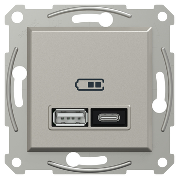 EPH2700569 USB-розетка тип A+C 21 Вт бронза