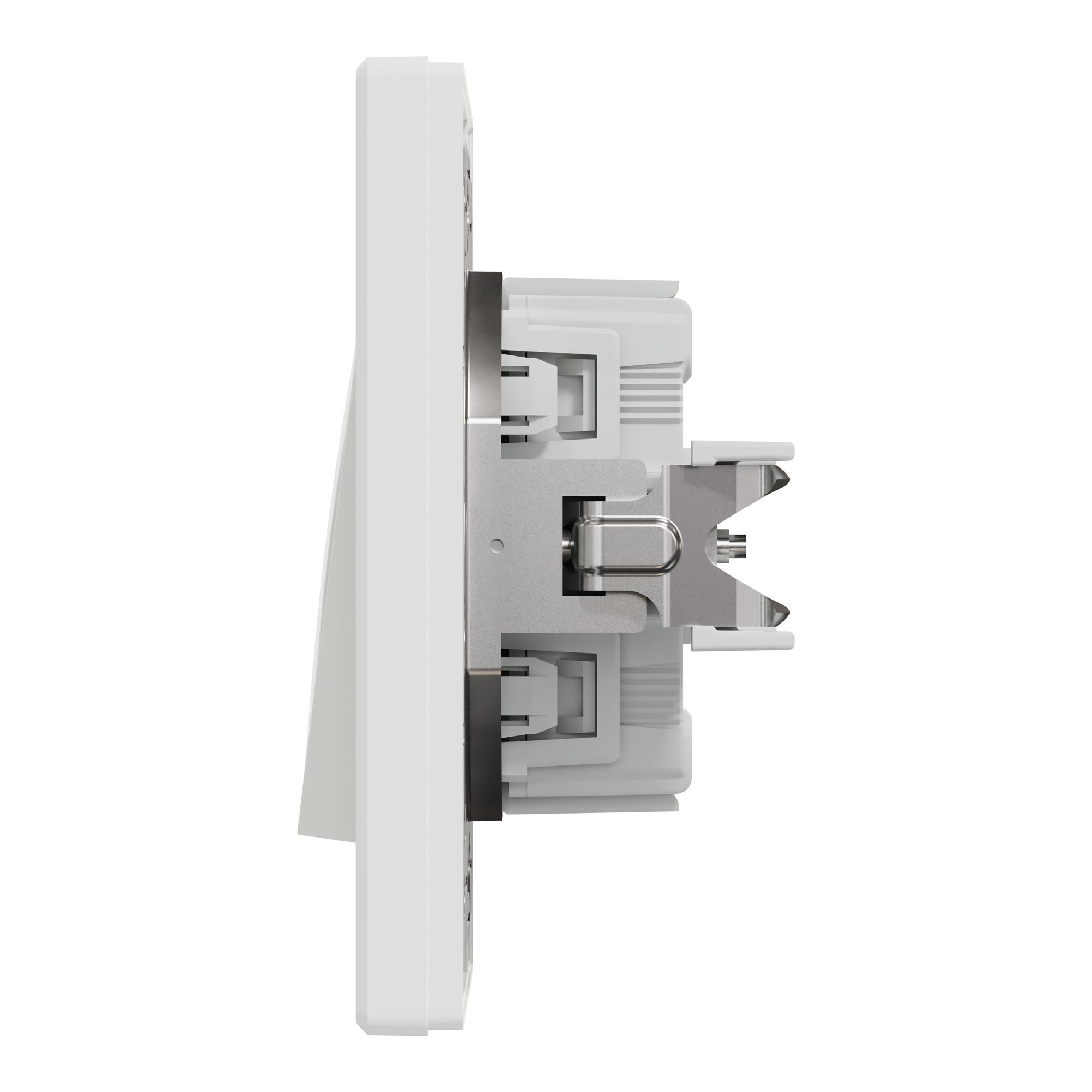 EPH0100121 ВИМИКАЧ ОДНОКЛ. САМОЗАЖ. БІЛИЙ ASFORA