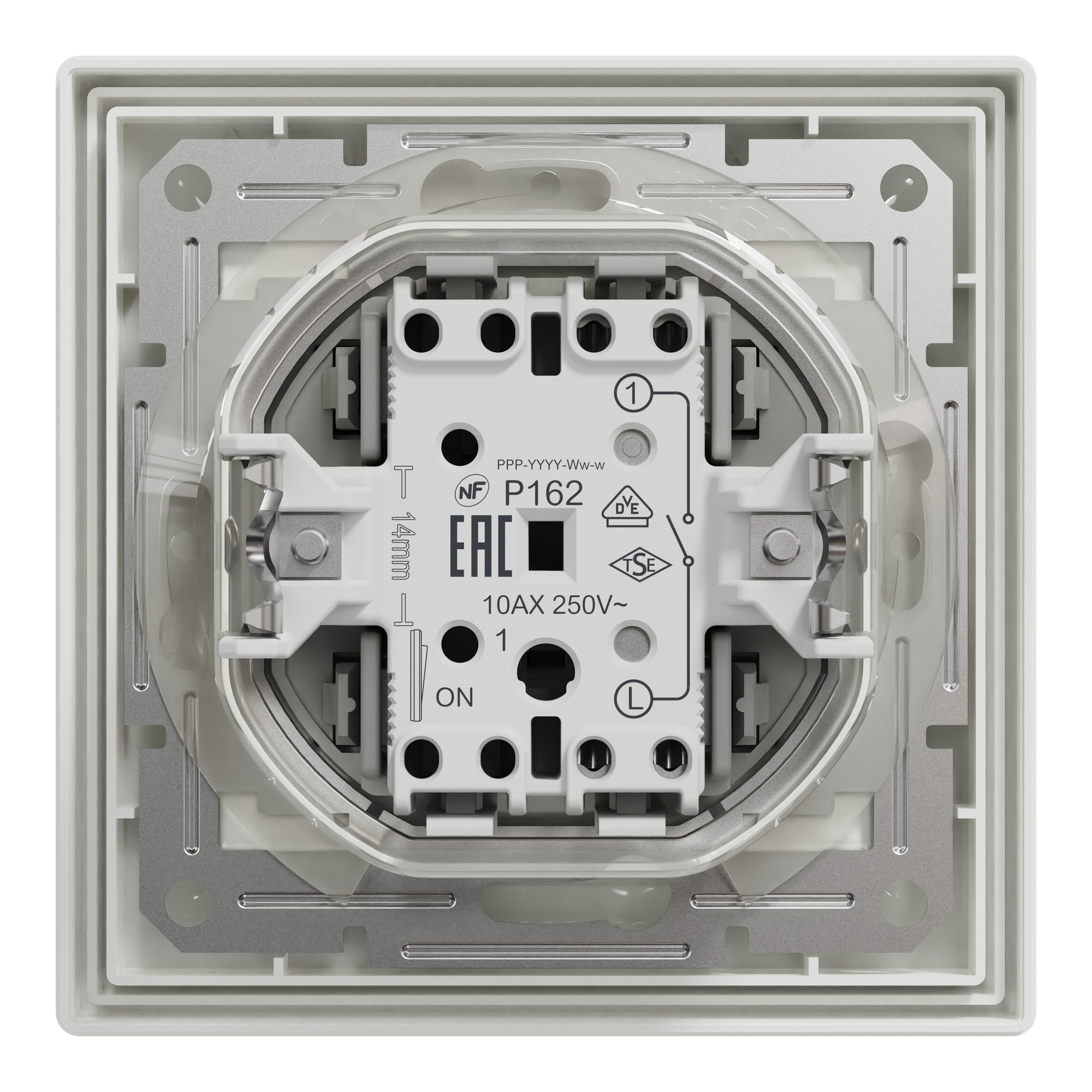 EPH0100221 ВИМИКАЧ САМОЗАЖ БІЛИЙ ASFORA