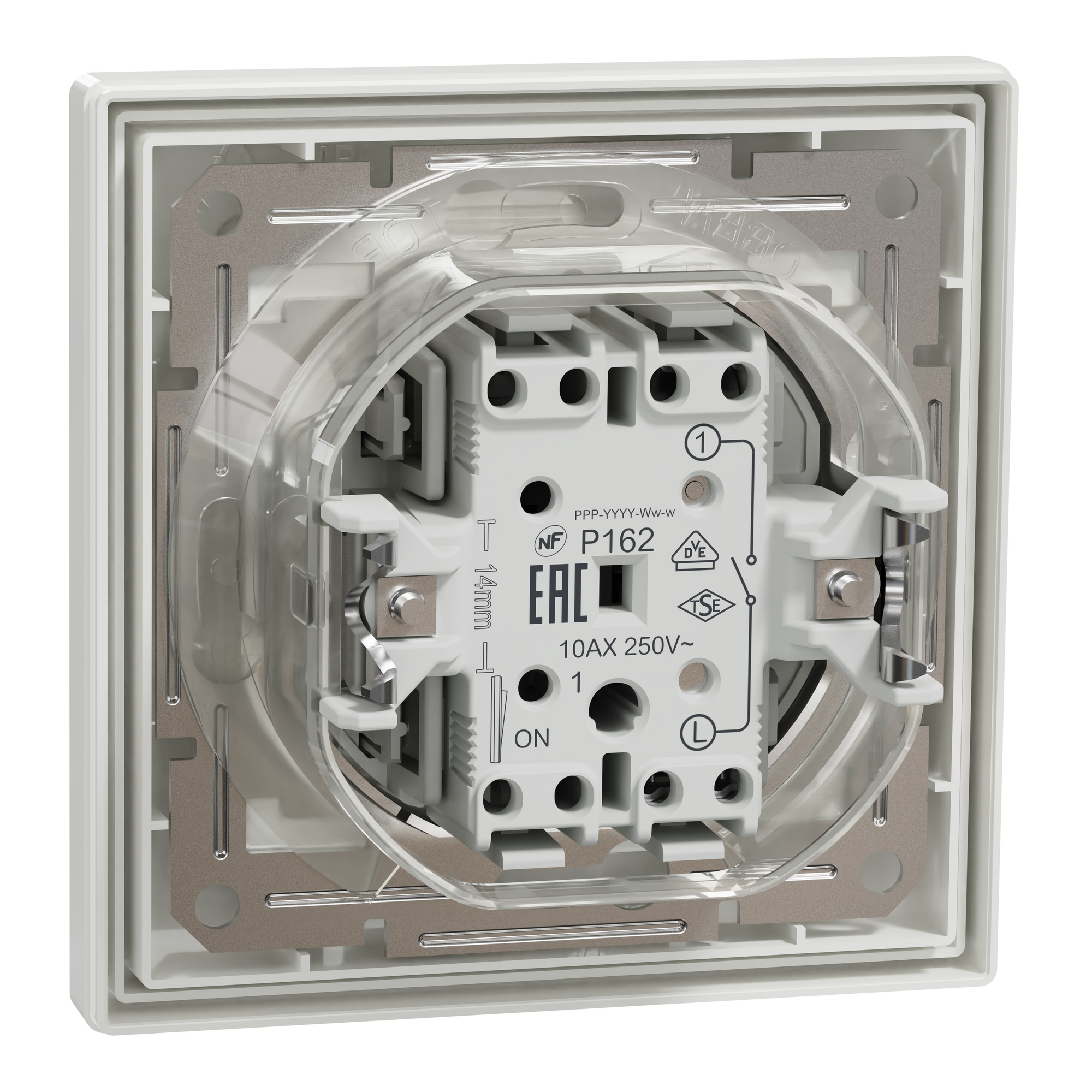 EPH0100221 ВИМИКАЧ САМОЗАЖ БІЛИЙ ASFORA