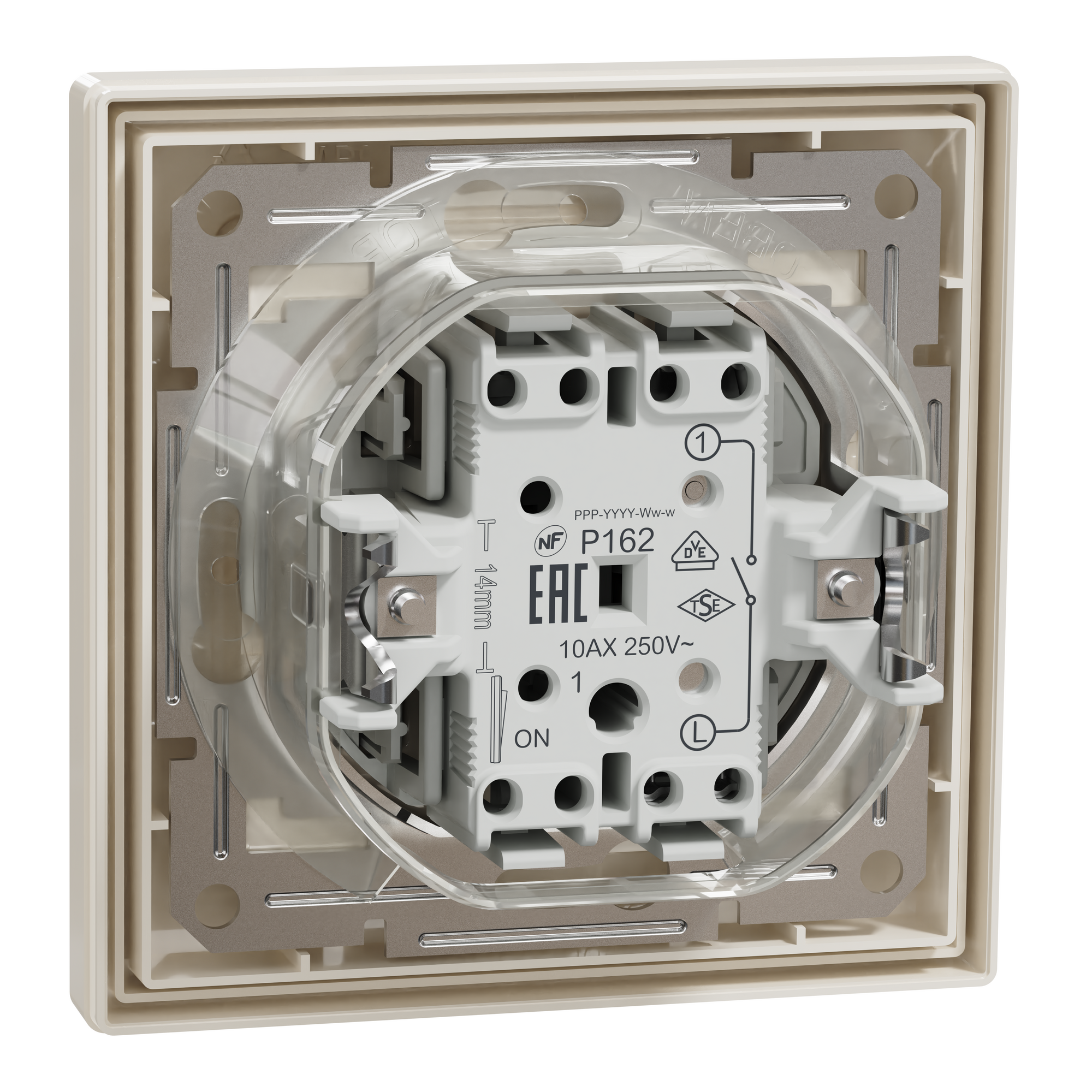 EPH0100223 ВИМИКАЧ ОДНОКЛ САМОЗАЖ КРЕМ ASFORA