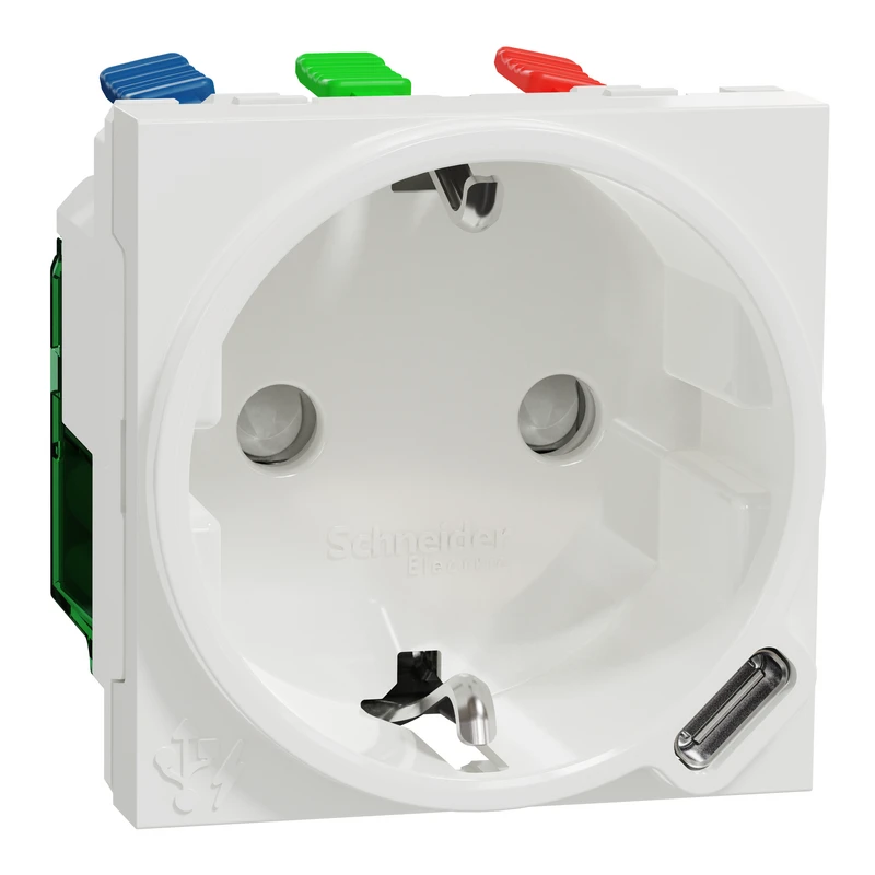 Unica New Сил.роз + USB-С 10,5Вт 2М біла