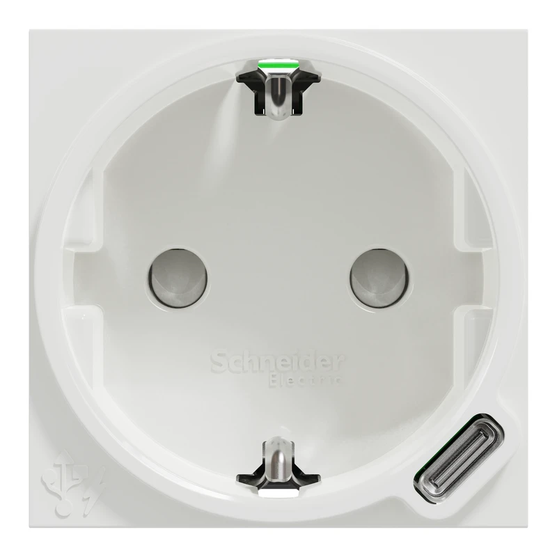 Unica New Сил.роз + USB-С 10,5Вт 2М біла