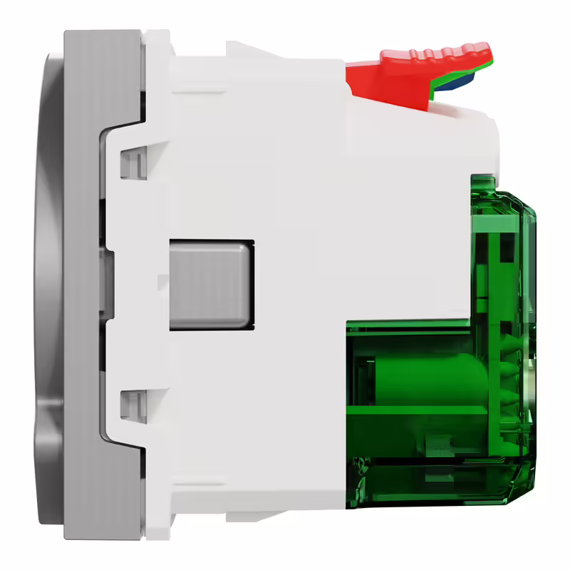 Unica New Сил.роз + USB-С 10,5Вт 2М алюм