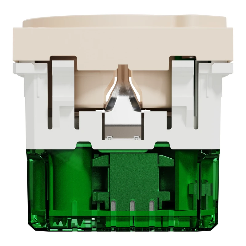 Unica New Сил.роз + USB-С 10,5Вт 2М беж