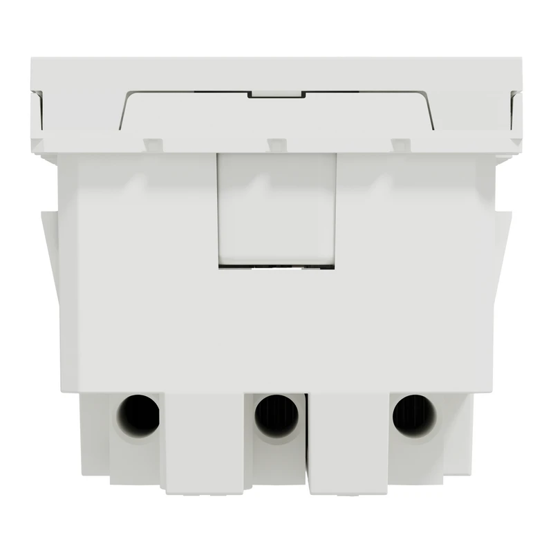 Подвійна розетка 45° з шт., з заз. біла