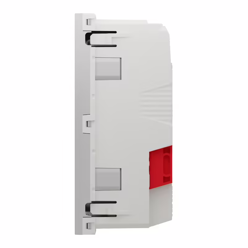 Подвійна розетка 45° з шт., з заз. алюм