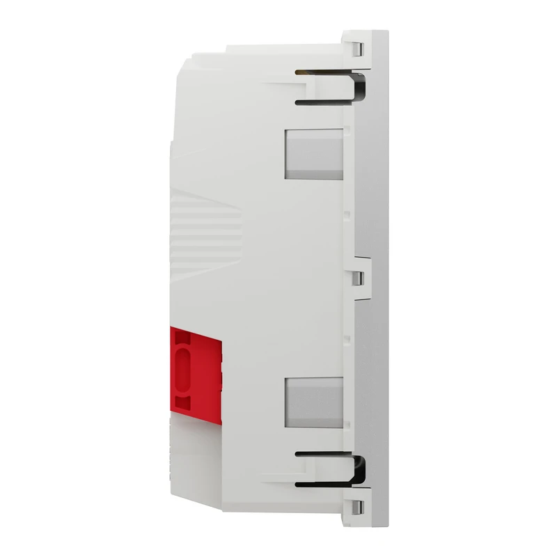 Подвійна розетка 45° з шт., з заз. алюм