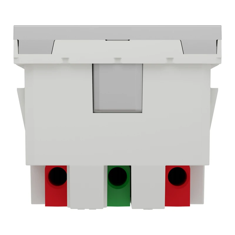 Подвійна розетка 45° з шт., з заз. алюм