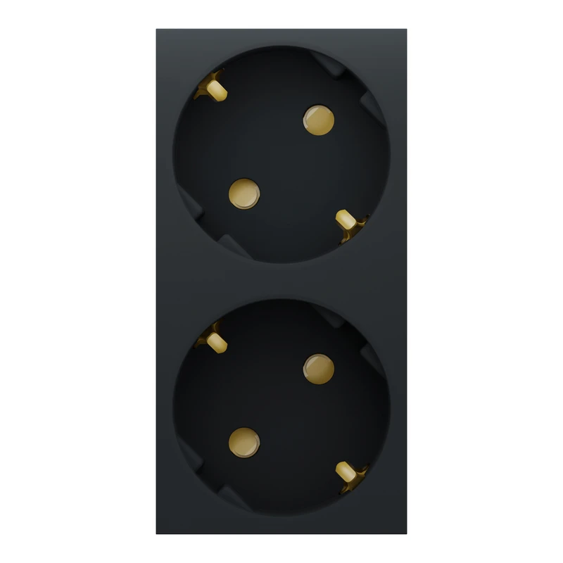 Подвійна розетка 45° з шт., з заз. Антр