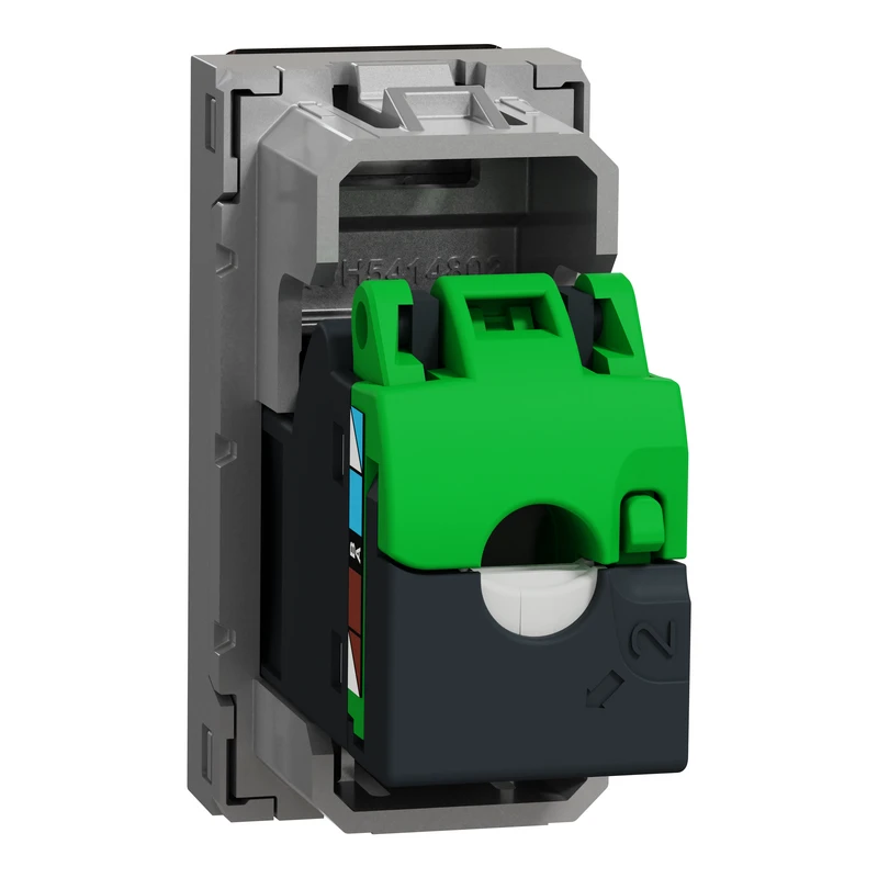 RJ45 1 модуль CAT6A FTP алюм