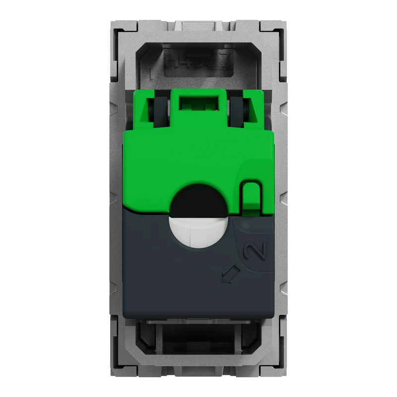 RJ45 1 модуль CAT6A FTP алюм