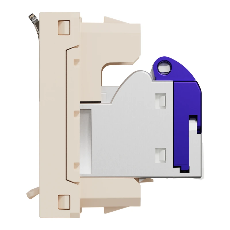 RJ45 1 модуль CAT6A FTP бежий