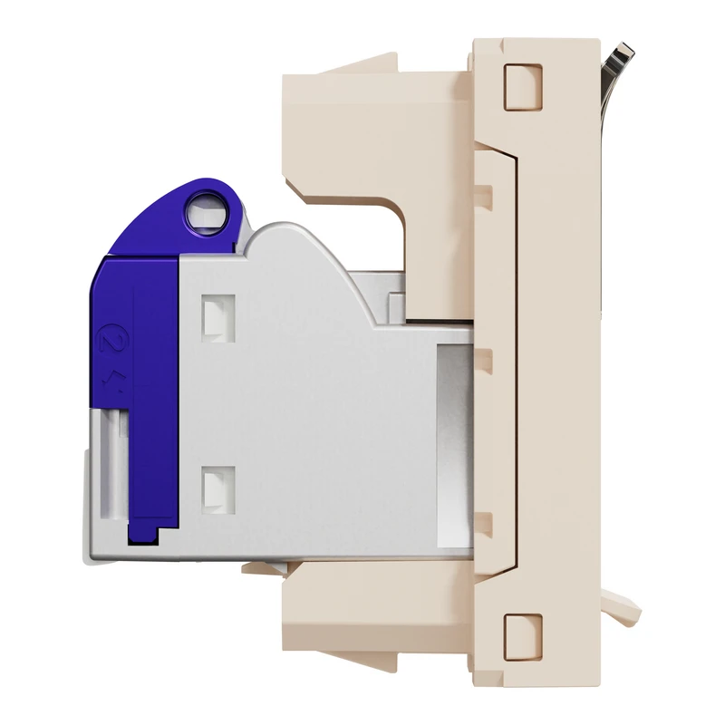 RJ45 1 модуль CAT6A FTP бежий