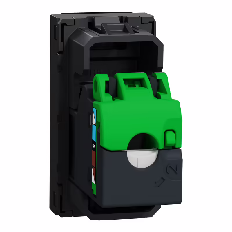 RJ45 1 модуль CAT6A FTP антрацит