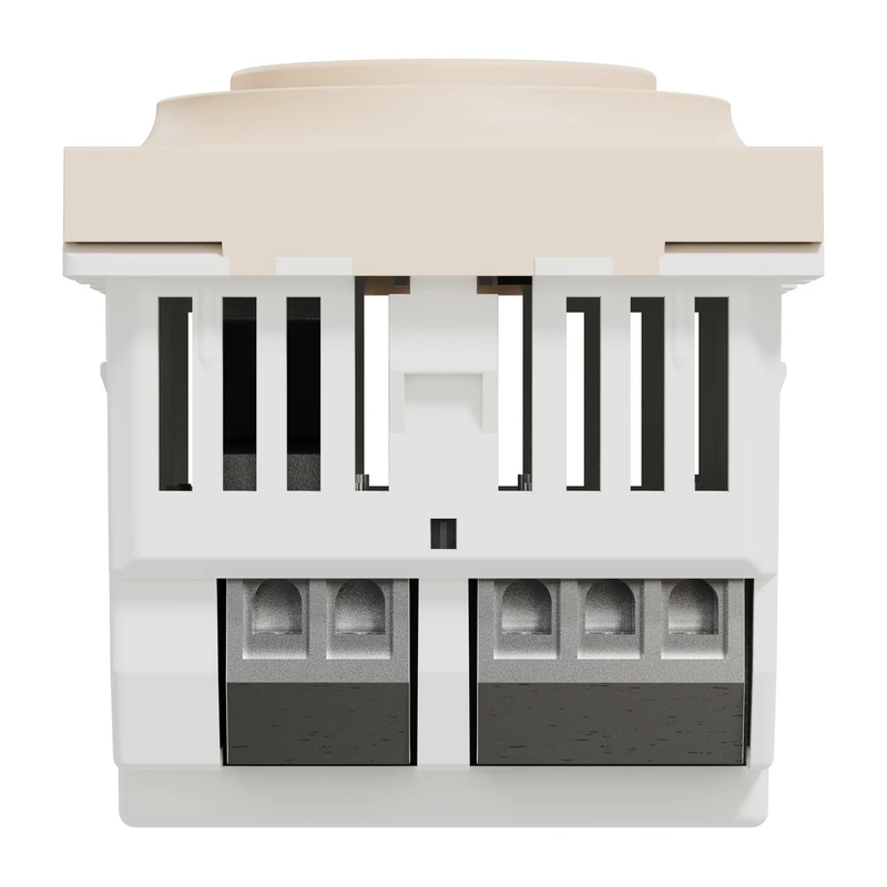 Термостат кімнатний, вбуд.датчик 8А беж.