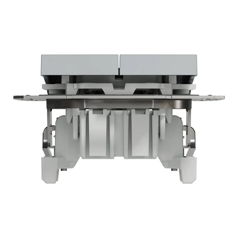 2-КЛ. ВИМИКАЧ КНОПК. ASFORA СТАЛЬ