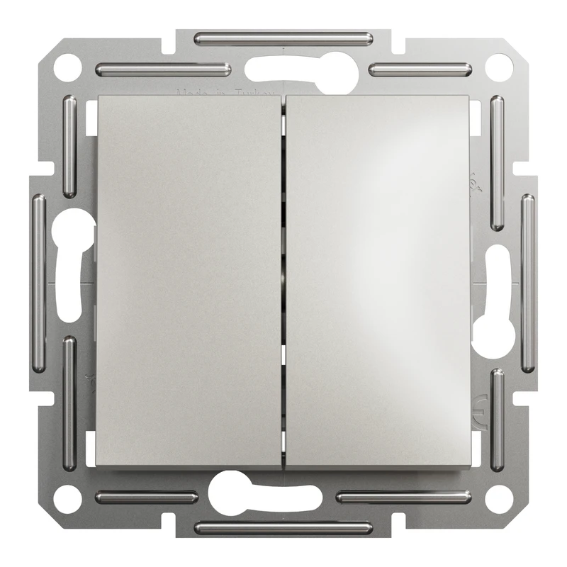 2-КЛ. ВИМИКАЧ КНОПК. ASFORA БРОНЗА